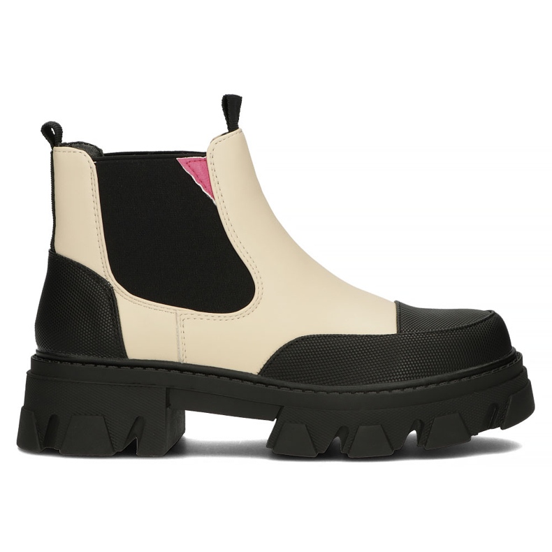 Filippo BJ11-5KB bézs csizma fekete