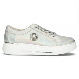 Bőr cipő FILIPPO DP3506 / 22 Si ezüst