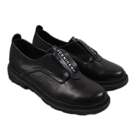 Slip-on cipő S. Bararski W OLI147 fekete