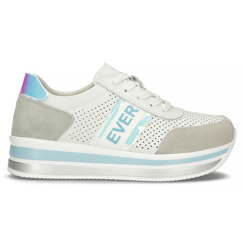 Bőr tornacipő Filippo DP1414 / 22 Bl kék fehér szürke