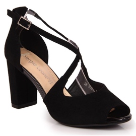 Szandál Sergio Leone W SK210C oszlopán fekete