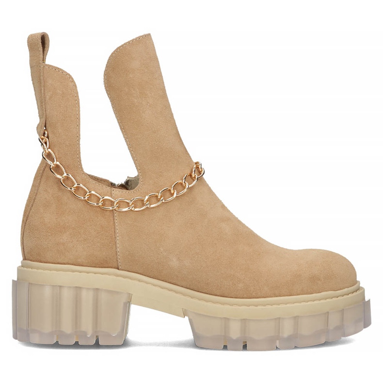 Velúr csizma Filippo 30065 teve bézs barna