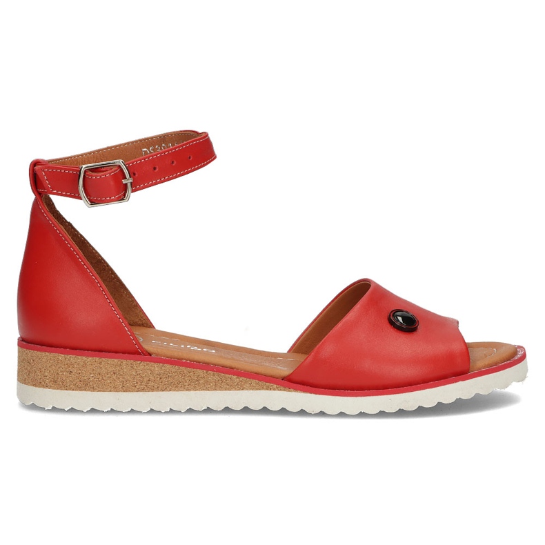 Piros Filippo DS3914 / 22 Rd bőr szandál Piros Filippo DS3914 / 22 Rd bőr szandál