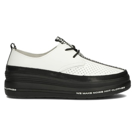 Bőr cipő Filippo DP3624 / 22 Wh fehér