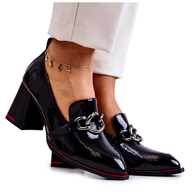 S.Barski Elegáns Pumpák Egy Fekete Callim