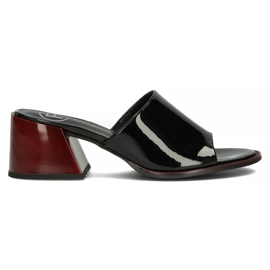 Bőr Filippo DK3722 / 22 Bk fekete papucs Bőr Filippo DK3722 / 22 Bk fekete papucs