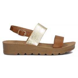 Filippo DS3612 / 22 Br barna szandál aranysárga