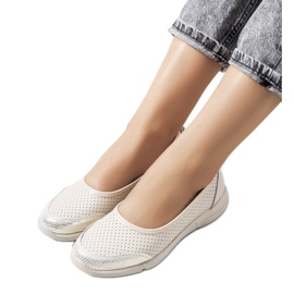 Mirjam bézs bőr balerinák Mirjam bézs bőr balerinák