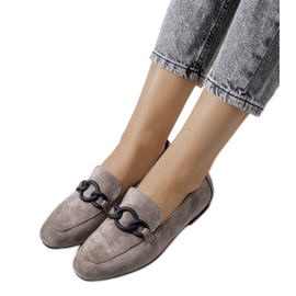 A márka szürke bőr cipői Dante