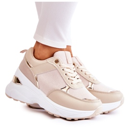 PG1 Női bézs Activity Shiny Wedge sportcipő aranysárga PG1 Női bézs Activity Shiny Wedge sportcipő aranysárga