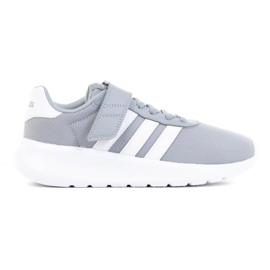 Adidas Lite Racer 3.0 El K Jr GW9118 cipő fehér szürke Adidas Lite Racer 3.0 El K Jr GW9118 cipő fehér szürke