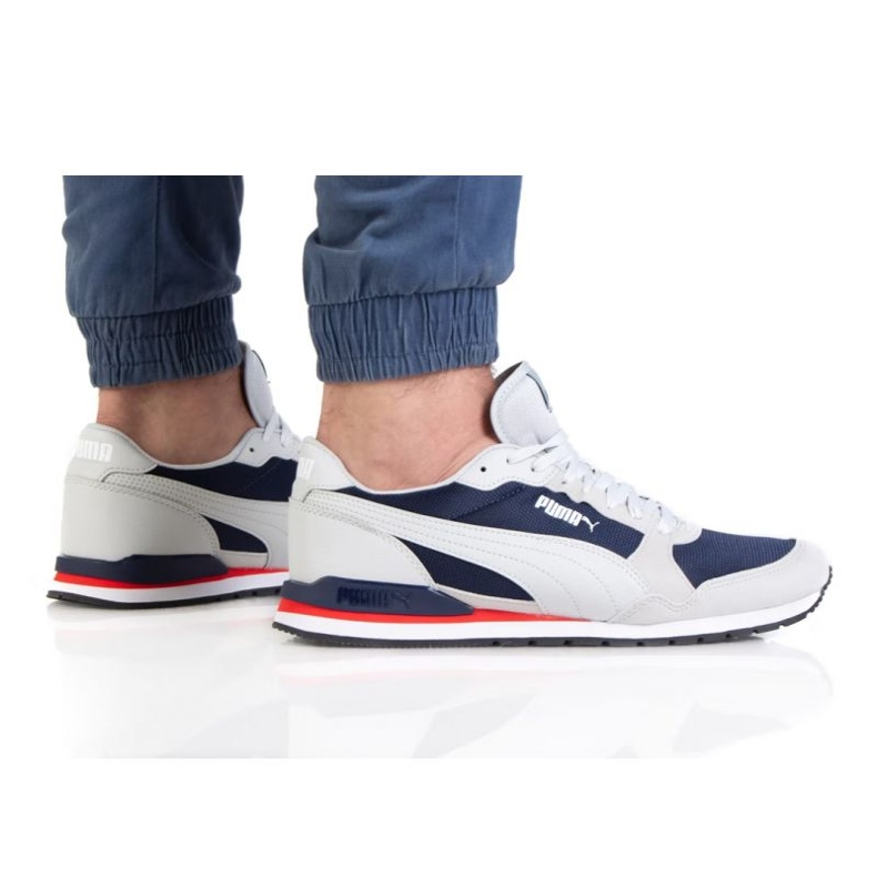 Puma St Runner V3 Mesh M 384640 05 sötétkék szürke
