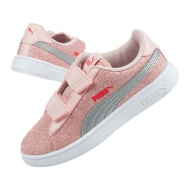 Puma Smash V2 Glitz Jr 367378 23 rózsaszín Puma Smash V2 Glitz Jr 367378 23 rózsaszín