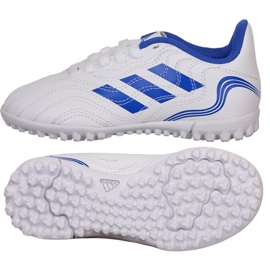 Adidas Copa Sense.4 Tf Jr GW7398 futballcipő fehér fehér Adidas Copa Sense.4 Tf Jr GW7398 futballcipő fehér fehér