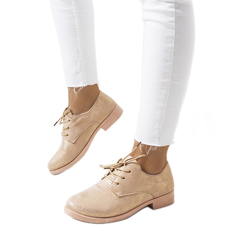 Kroes arany női cipő rózsaszín