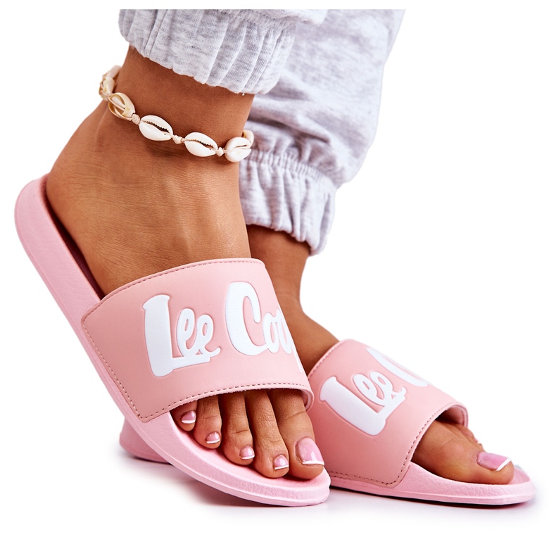 Női papucs Lee Cooper LCW-22-42-0998 Pink fehér rózsaszín