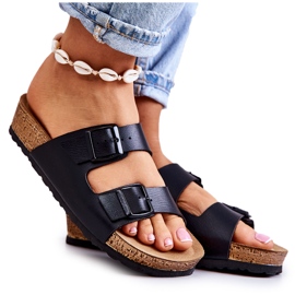 Női papucs csatok Inblu NM000028 Fekete