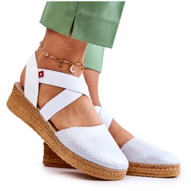 Divatos női espadrillák Big Star JJ276036 fehér