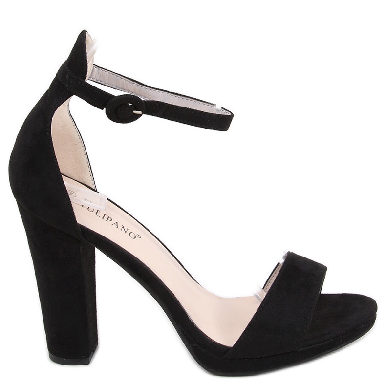 Ficaria fekete magas sarkú szandál