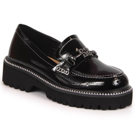 Fekete lakkozott cipő W S. Barski