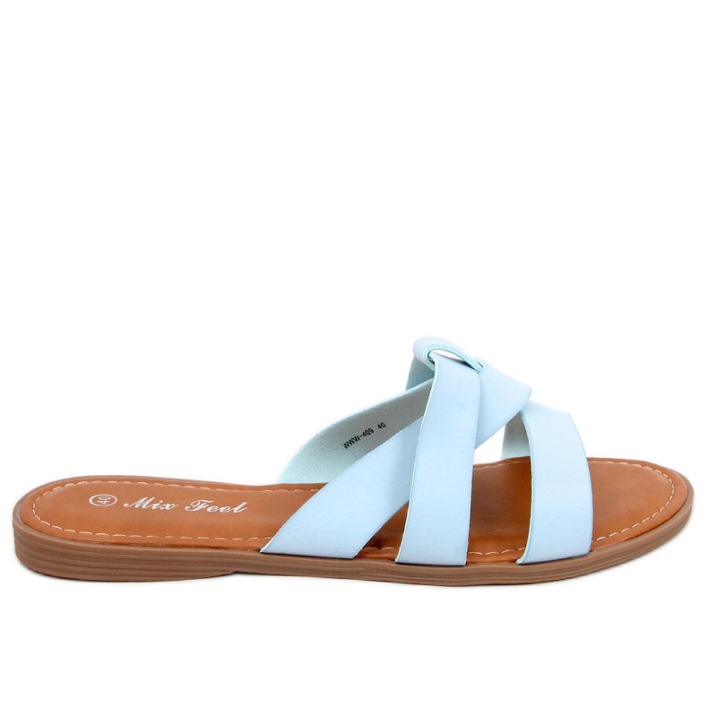 Női kereszt papucs mákkék