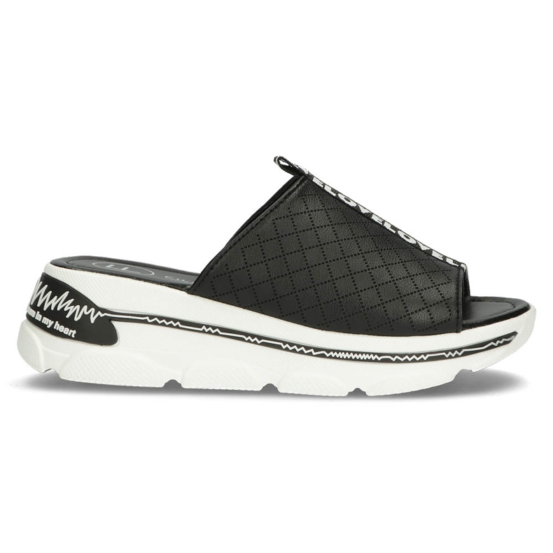 Bőr papucs Filippo DK3679 / 22 Bk fekete