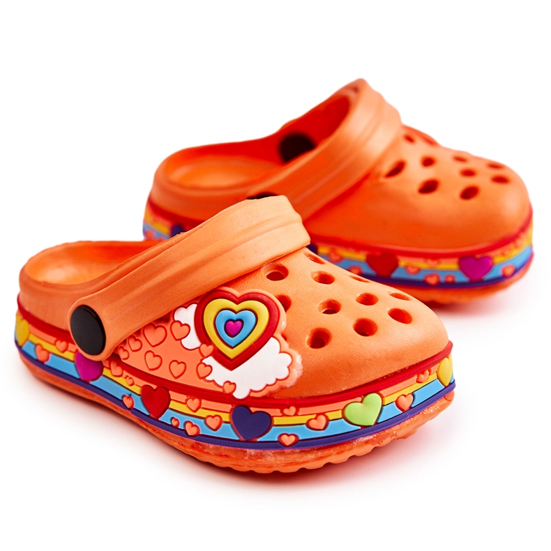 Gyerek papucsok Foam Crocs Orange Charie narancssárga