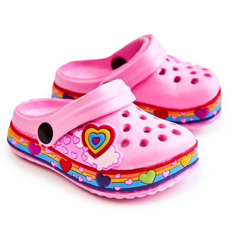 Gyerekpapucs hab Crocs Pink Charie rózsaszín Gyerekpapucs hab Crocs Pink Charie rózsaszín