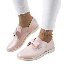 Rózsaszín brogues Korner masnival Rózsaszín brogues Korner masnival