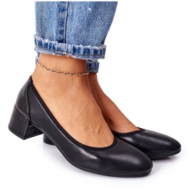 S.Barski Bőr szivattyúk S. Barski 20-L1 Fekete S.Barski Bőr szivattyúk S. Barski 20-L1 Fekete