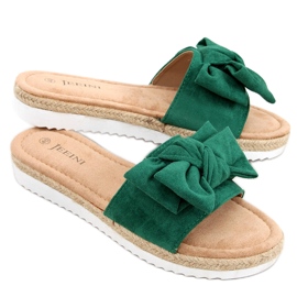 Espadrillák Viola Green masnival zöld Espadrillák Viola Green masnival zöld