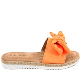 Espadrillák Viola Orange masnival narancs