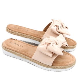 Espadrillák Viola Beige masnival bézs