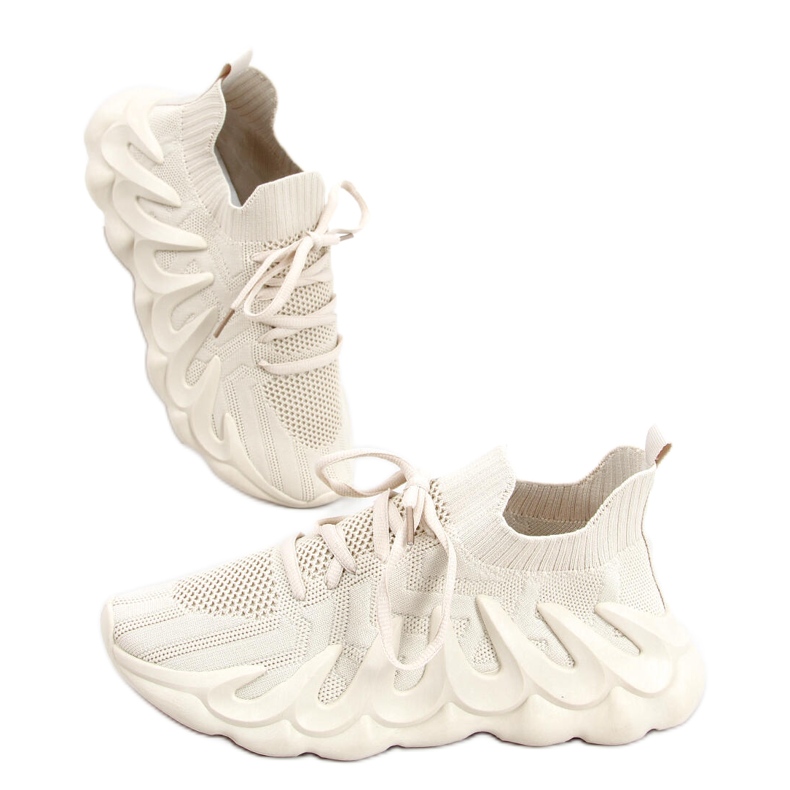 Ineng Bézs zoknis sportcipő