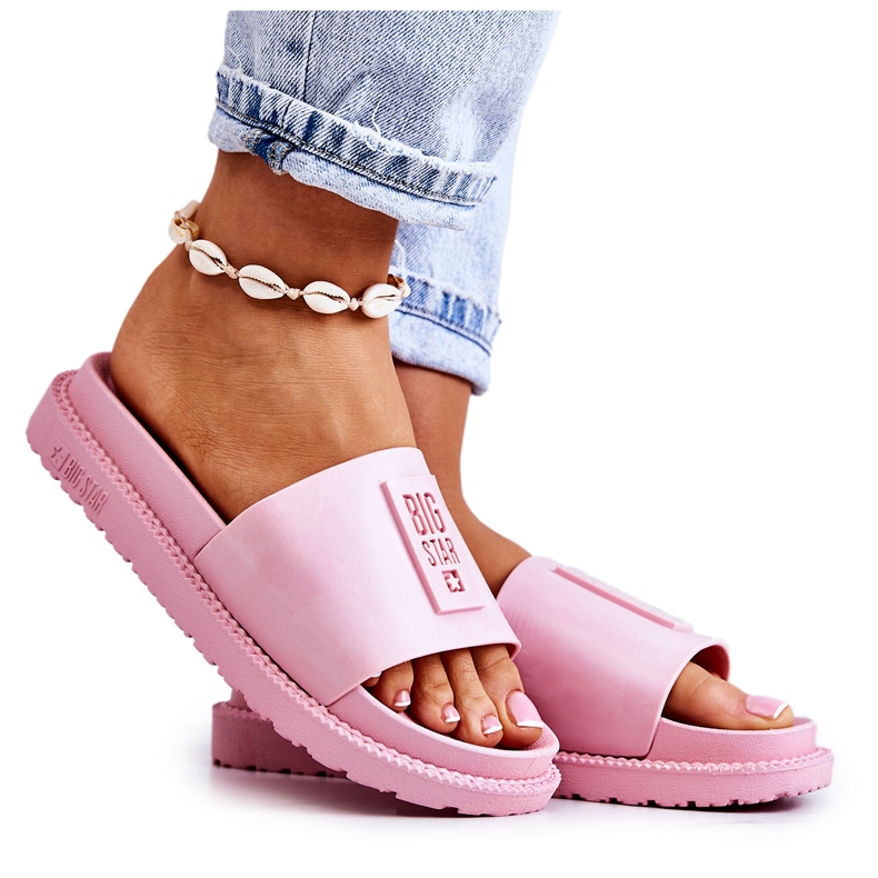 Női papucs Big Star JJ274A303 Pink rózsaszín