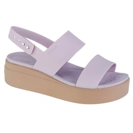 Crocs Brooklyn Low Wedge szandál 206453-5PV ibolya