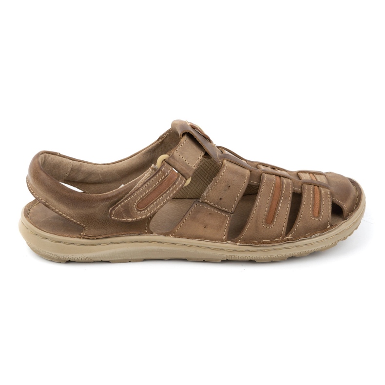 Olivier Férfi bőr nyári szandál 230MA bézs