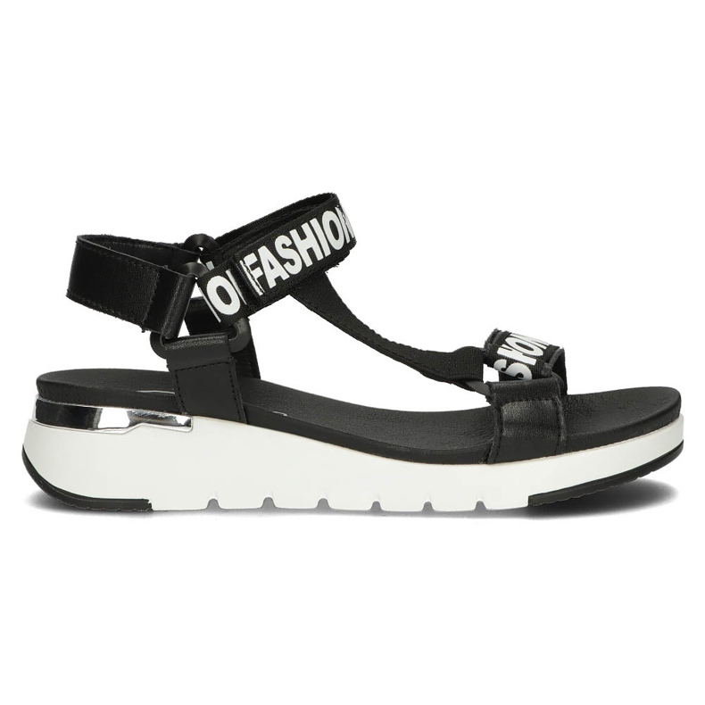 Bőr szandál Filippo DS2169 / 22 Bk fekete