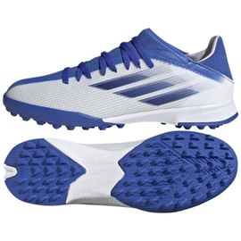 Adidas X Speedflow.3 Tf Jr GW7514 futballcipő sokszínű fehér Adidas X Speedflow.3 Tf Jr GW7514 futballcipő sokszínű fehér