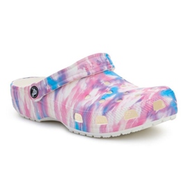 Crocs Classic Dream Clog White / Multi 207567-94S fehér kék rózsaszín Crocs Classic Dream Clog White / Multi 207567-94S fehér kék rózsaszín