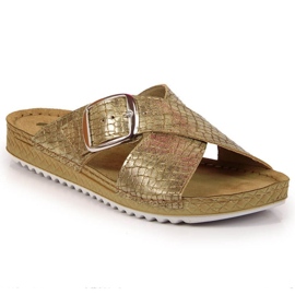 Inblu W ARC17 arany kígyópapucs aranysárga