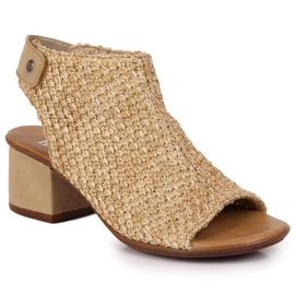 Zárt szandál Rieker M RKR538 bézs sokszínű Zárt szandál Rieker M RKR538 bézs sokszínű