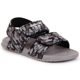 Tépőzáras habszandál American Club Jr AM881B szürke