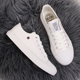 Fehér tornacipő, eco bőr Big Star V274869