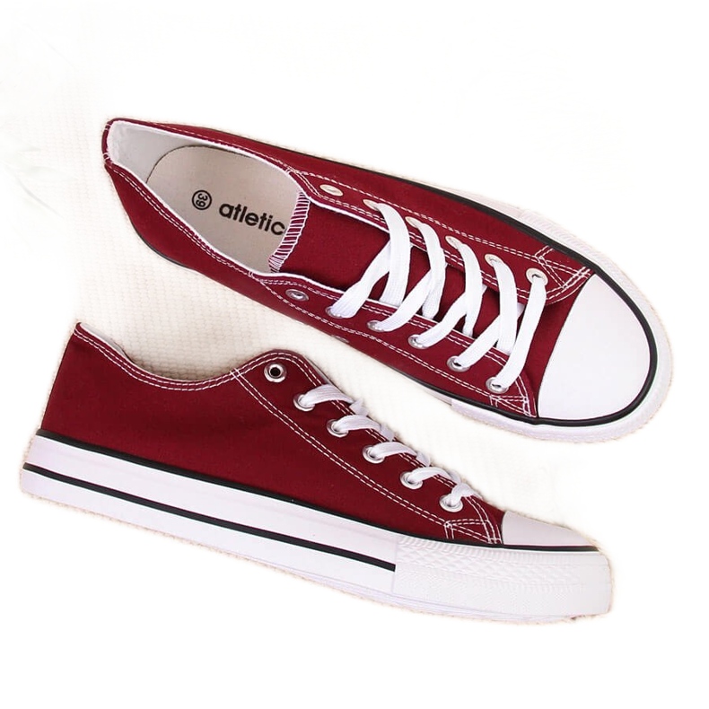 Atletico barna alacsony tornacipő piros Atletico barna alacsony tornacipő piros