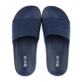 Férfi sötétkék gumis strandpapucs Big Star DD174688