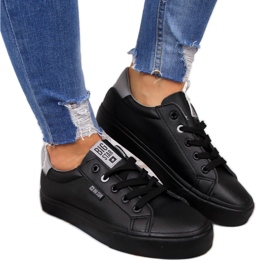 Fekete Big Star EE274314 alacsony szárú tornacipő