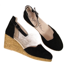 Bőr női szandál fekete éken Filippo Bőr női szandál fekete éken Filippo