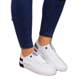 Alacsony felső eko bőr fehér Big Star FF274175