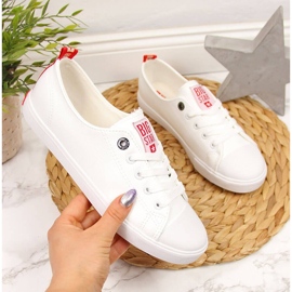 Alacsony felső ekobőr fehér Big Star GG274005